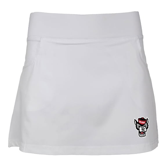 Girls Youth Garb White NC State Wolfpack Sara Skort