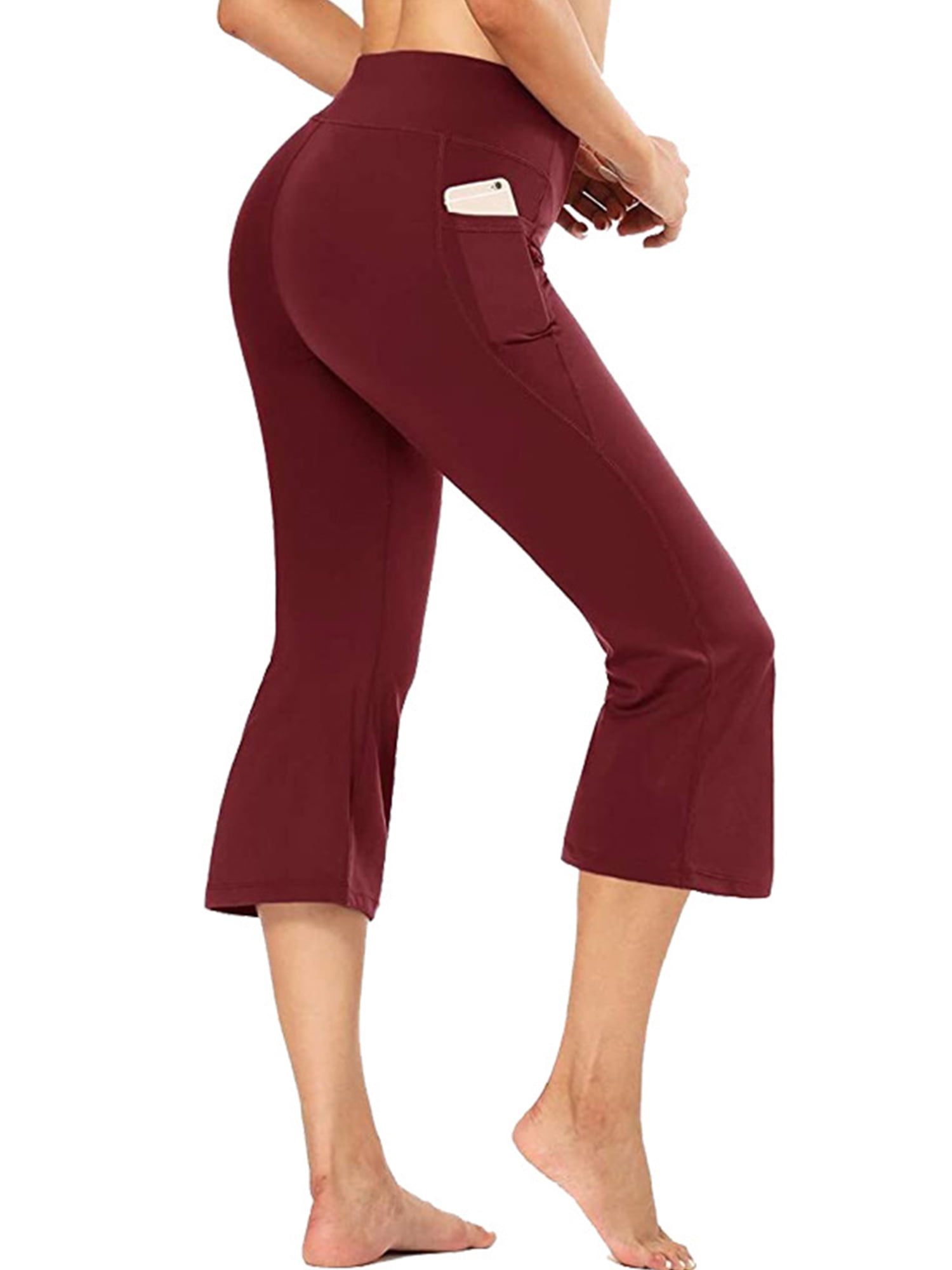UKAP Women Stretch Workout Leggings Bootcut High Waist Yoga Flare Pants