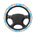 thumbnail image 3 of Daiia Steering Wheel Covers Trip To London Elastic Skidproof Steering Wheel Protective Cover Case Steering Wheel Protector Comfortable Protective Case For Suv Sedan Decor, 3 of 8