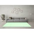 thumbnail image 3 of Ahgly Company Indoor Square Solid Emerald Green Modern Area Rugs, 5' Square, 3 of 4