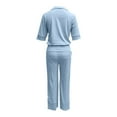 thumbnail image 5 of GILIGEGE Two Piece Sets for Women Track Suits for Women Set Stretchy Comfy Solid Travel Set Womens Clothing 2 Piece 2025 Blue Xl, 5 of 7
