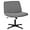 Grey, variant on HYJY Criss Cross Chair Armless Office Chair No Wheels Modern Swivel Height Adjustable Ergonomic Desk Chair with Wide Seat Computer Task Vanity Chair for Home Office,Blue