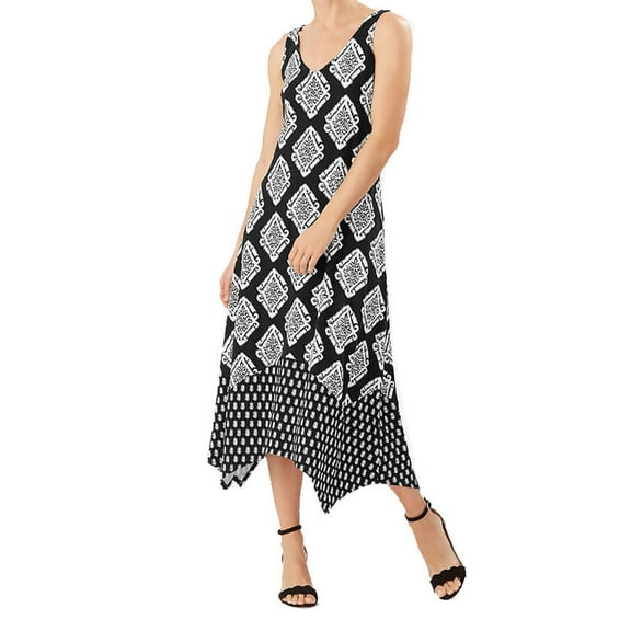 Tommy Bahama Women's  Taj Tiles Maxi Dress, Black, Small