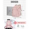 thumbnail image 3 of Mochila LIGHT FLIGHT FLIGHT Collge Laptop 15.6" para mujer Rosa, 3 of 5