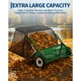 thumbnail image 6 of Heavy Duty 42 Inch Tow Behind Lawn Sweeper – 14 cu ft Collector, Adjustable Brush Height, Dump Rope – for Yard, Driveway and Sidewalk Cleanup, 6 of 8