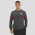 thumbnail image 4 of Men's J. Palmer Dark Heather Gray Kansas City Chiefs Players Lounge Raglan Tri-Blend Sweatshirt, 4 of 6
