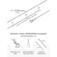 thumbnail image 4 of Cadenas De Plata 925 Para Mujer Esterlina Fina Collars De Eslabones Ajustable Collar Mujer 925, 4 of 4