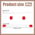 thumbnail image 2 of Transparent PVC Plastic Beads Containers with Lid Red 300x21mm, 2 of 5