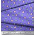 thumbnail image 2 of Soimoi Purple Japan Crepe Satin Fabric Crystals Floral Fabric Prints By Yard 42 Inch Wide, 2 of 3