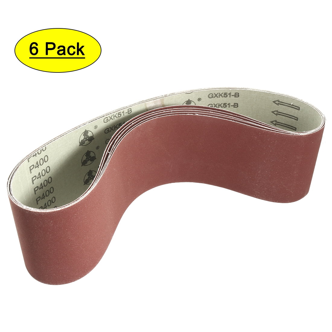 6 Pack 4 X 27 Inch 220 Grit Aluminum Oxide Premium Quality Metal Sanding Belts 