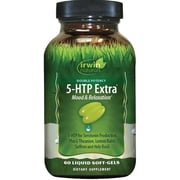 Irwin Naturals Double Potency 5-HTP Extra - Relaxation & Serotonin Support - 60 Liquid Soft-Gels