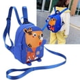 thumbnail image 3 of Mochila De Dibujos Animados Para Niños, Bolso De Hombro Antipérdida Con Arnés De Seguridad Para Bebé, Color Rojo, 3 of 7