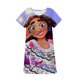 thumbnail image 1 of Camiseta infantil para niñas, ropa cómoda de manga corta para niños pequeños, recién llegada, vestido de princesa Jasmine de dibujos animados de Disney para Gir13-14T Gao Jinjia LED, 1 of 2