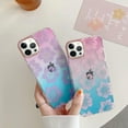 thumbnail image 2 of Compatible with iPhone 14 Pro Max Gradient Clear Case Bling Shiny Cherry Pattern Blossoms Electroplating Lens Frame Bumper Fashion Luxury Shockproof Cover for Women Girls, 2 of 6