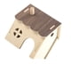 thumbnail image 5 of Casa escondite de hámster de madera, hábitat de animales pequeños, de cabaña, accesorios para hámster, cabaña para mascotas pequeñas,, 5 of 9