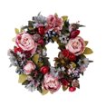 thumbnail image 1 of Yuarrent Guirnalda de puerta delantera de flores artificiales de peonías de simulación Festival de verano hecho a mano para fiesta de Decoración, 1 of 6