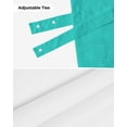 thumbnail image 7 of Fsddascl Turquoise Tie Up Valance Curtains for Windows, Kitchen Curtains Window Treatments, Modern Pure Turquoise Short Window Shades Valances for Bedroom Bathroom Cafe 54"x18", 7 of 7