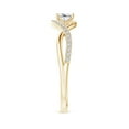 thumbnail image 3 of ANGARA Natural 0.25 Ct. Diamond Infinity Promise Ring in 14K Yellow Gold for Women (Ring Size: 11.5), 3 of 9