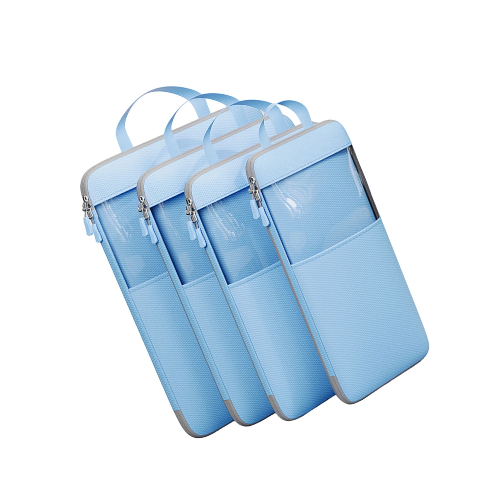 Pack of 4 Space Saving Travel Packing Cubes Convenient Travel Storage Holder Bag Compressible Packing Organizers