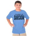 thumbnail image 5 of Fluent in Sarcasm Funny Attitude Crewneck T Shirts Boy Girl Teen Brisco Brands XS, 5 of 6