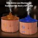 thumbnail image 5 of Difusor de aceites esenciales VAVSEA, difusor de llama de 400 ml, humidificador de aire con control remoto, para dormitorio y hogar, color madera, 5 of 7