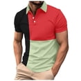 thumbnail image 5 of Men's Tops New Men's Short Sleeve Fashion Contrast Color Shirt, 5 of 6