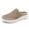 thumbnail image 2 of Diapositivas Los Pies Cerrados Slip Sobre Mulas para Hombres Transpirables Con Soporte (caqui 45), 2 of 9