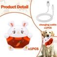 thumbnail image 7 of Interactive Dog Toys,Easter Dog Toys with Pop Songs & Recording Mode,Rechargeable Self Moving Ball for Small/Medium/Large Puppy Dogs to Keep Them Busy,Dog Toys for Boredom Exercise, 7 of 7