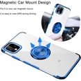 thumbnail image 5 of Case for Google Pixel 4 Case 5.7" Clear Back Ultra Thin Ring Holder Shockproof Electroplate Soft TPU Flexible Silicone Bumper Phone Case for Google Pixel 4 - Blue, 5 of 7