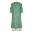 thumbnail image 5 of HAPIMO Women's Plus Size Chiffon Dress Sets Floral Lace Splicing Clearance Elegant Casual Playwear Long Sleeve Spring Scoop Neck Trendy Girls Green M, 5 of 7