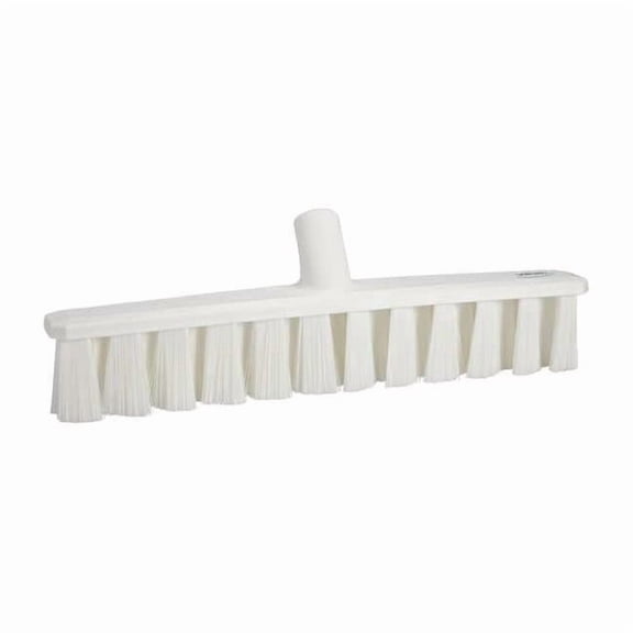 Vikan 15 1/4 in Sweep Face Broom Head, Soft, Synthetic, White 31715
