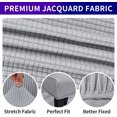 thumbnail image 3 of Stretch Chair Covers for Dining Room Set of 2, Removable Washable Dining Room Chair Covers, Dining Chair Slipcovers Seat Protector, Great Home Decor and Banquet Upholstery (Sliver, 4 Pack), 3 of 7