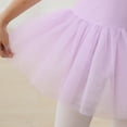 thumbnail image 6 of Stelle Ballet Leotard Mesh Cap Sleeveless Tutu Skirted Ballerina Dress Outfit for Girls,Lavender,4T, 6 of 8
