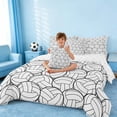 thumbnail image 5 of Erosebridal Volleyball Bedding Comforter Set, Sport Queen Bedding Sets for Boys and Girls, Reversible 7-Piece, 5 of 6
