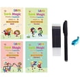 thumbnail image 1 of Practice Copybook for Kids Magic Writing Board Reusable Calligraphy Copybook Magic Calligraphy Handwriting English Number Tracing Book for Kids Callig, 1 of 5