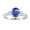 White Gold, variant on R3676-14Y-TZ-64-si-2 6 x 4 in. 14K Yellow Gold Oval Tanzanite SI-2 Gemstone Anniversary Ring