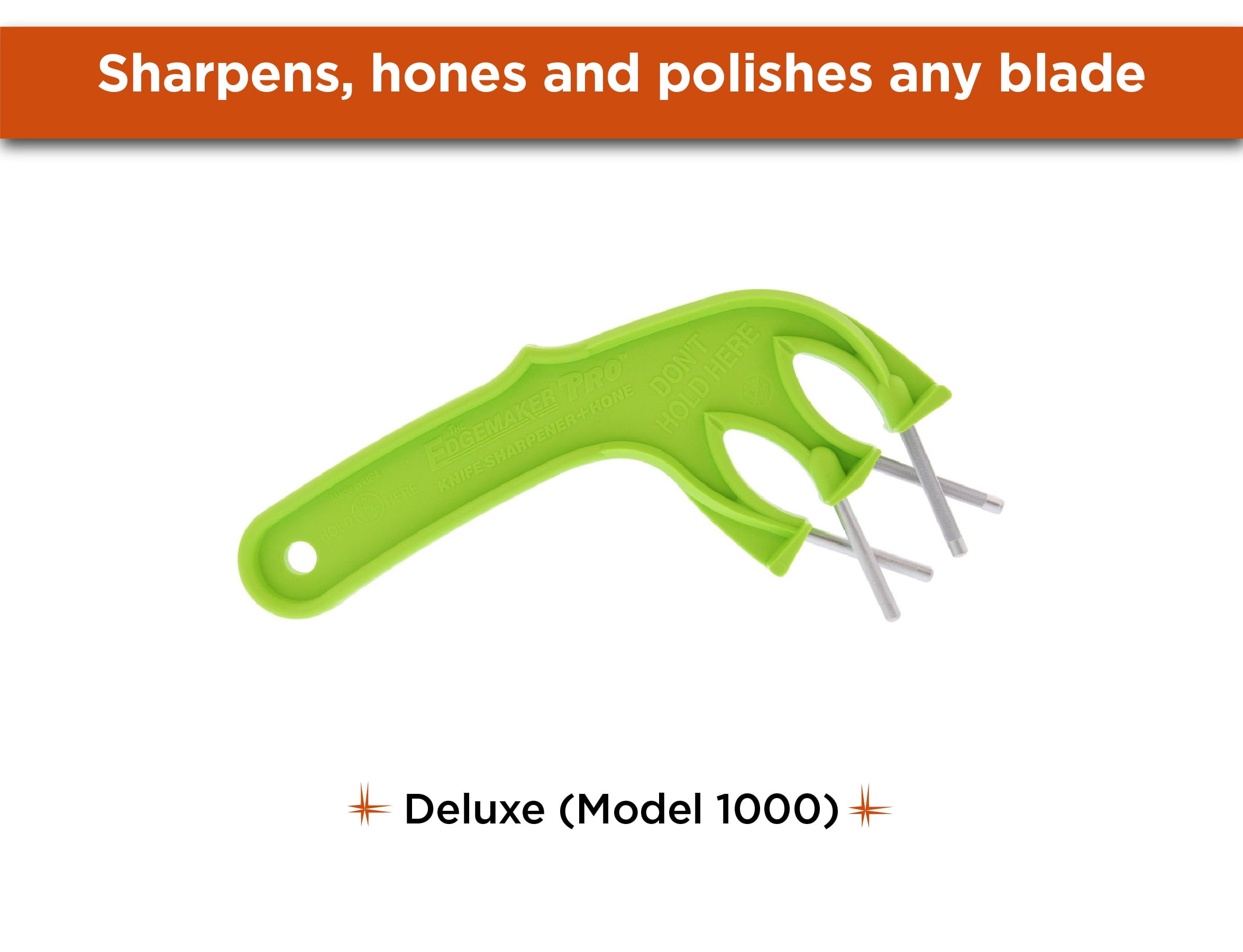 Edgemaker 1000 Deluxe Knife Sharpener, Green - Pack of 12