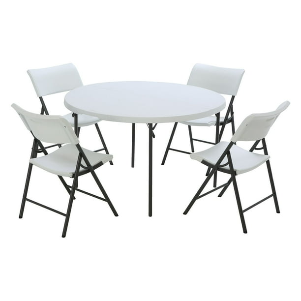Lifetime S 48 In Round Fold Half Table And Chair Combo Com Lifetime S 48 In Round Fold, Lifetime Round Tables And Chairs