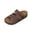 Brown, variant on Slip On Sandals for Woman, Fisherman Sandals for Woman, Women's Bohemia Wedge Flat Sandals Round Open Toe Platform Slides Shoes Summer Beach Comfortable Boho Flats Sandal, Brown 5.5