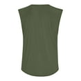 thumbnail image 5 of ADSSDQ Cotton Tank Tops for Men Washed Solid Color Round Neck Workout Tops Sleeveless Active Athletic Gym Shirt Army Green XL, 5 of 5