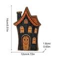 thumbnail image 2 of Halloween Wooden Tabletop Decor 1 Piece Distressed Two Tiered Spider Figurine Vintage Cute Halloween Decor for Indoor Home Party Holiday Mantel Desk Halloween Decoration Gift, 2 of 8