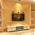 thumbnail image 4 of 3d three-dimensional crochet non-woven wallpaper bedroom living room TV sofa background silver wallpaper - style：7031；, 4 of 4