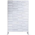 thumbnail image 4 of Tcbosik Metal Privacy Screen for Outdoor, Freestanding Patio Decorative Fence Panel, 76"H x 48"W Portable Divider Screen for Outside Deck, Balcony, Garden, White, 4 of 8