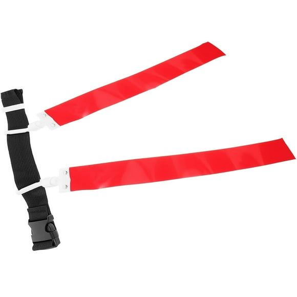 LEEYNEER American Football Belt Flag Flags for Soccer Party Supplies Unisex Ribbon Pvc Child Student Red