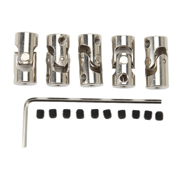 2mm Universal Joint Shaft Coupling, Flexible 2 Section Easy Installation Wear Resistant Universal Joint Couplings For Motors