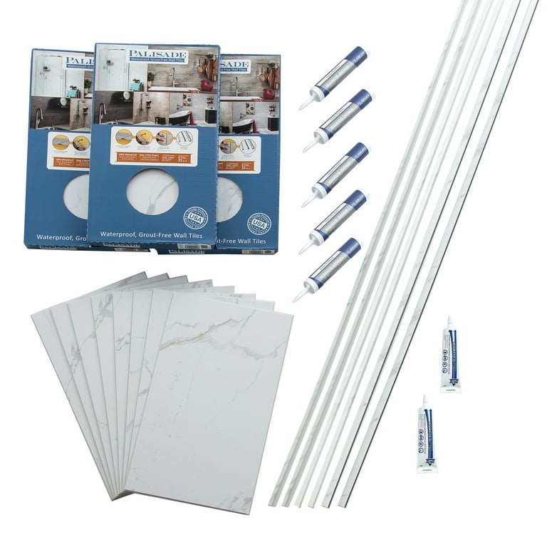 Palisade 23.2 in. x 11.1 in. Tile Shower and Tub Surround Kit & Reviews