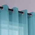 thumbnail image 3 of Cortinas KOUFALL, 132 x 160 cm, color verde azulado, 2 paneles con ojales transparentes, 3 of 8