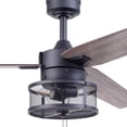 thumbnail image 3 of Prominence Home 52in Matte Black LED Cage Ceiling Fan, 3 of 4