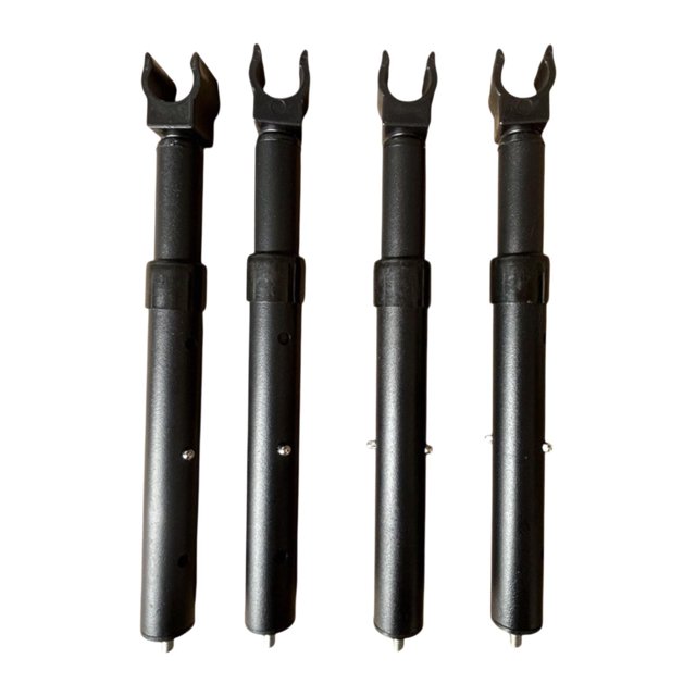 Siruishop 4Pcs Camping Cart Table Support Rod Lifting Rod for Hiking Wagon Cart Picnic Black