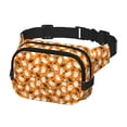 thumbnail image 2 of Honeii Cute Ghosts Print Square Double Layer Waist Bag,Waist Belt Bag Fashion Fanny Women and Men,For Travel Running Hiking Walking, 2 of 9